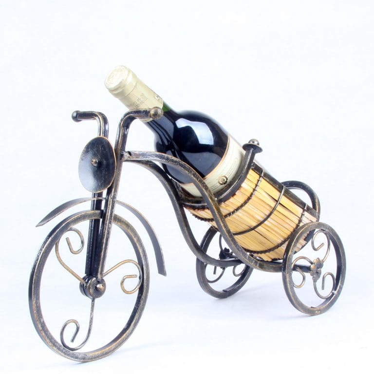 Metal Bicycle Single-Bottle Wine Holder