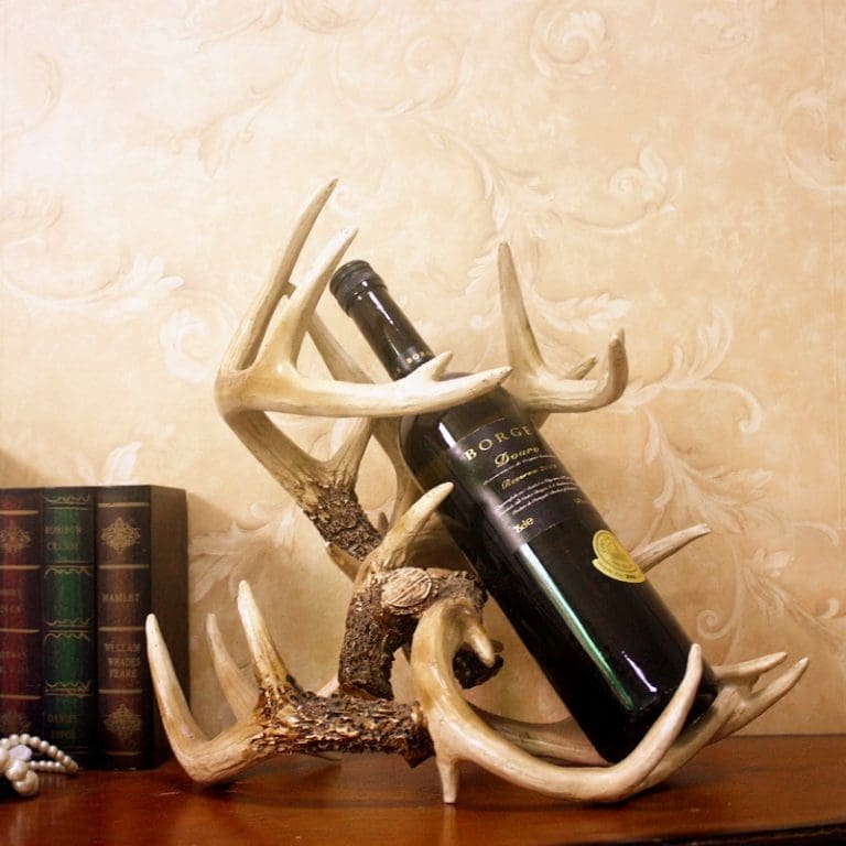 Deer Antler Table-top Wine Holder